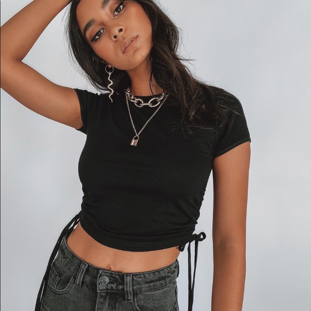 princess polly black evant tee